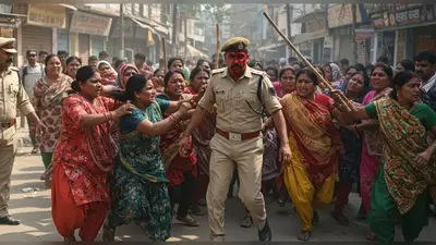 यूपी: महिलाओं की आपसी झड़प में दरोगा का सिर फूटा, वीडियो वायरल; बाल खींचे और डंडे भी चले