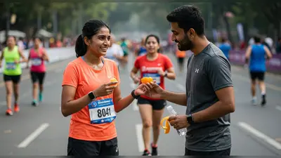 मैराथन में दौड़ रही थी लड़की, प्रेमी ने बीच रास्ते में खिलाए स्नैक्स, दिल जीत लेने वाला वीडियो वायरल