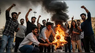 भारत-पाकिस्तान मैच विवाद: BCCI के खिलाफ पुतला फूंकने पर 10 छात्रों पर FIR दर्ज
