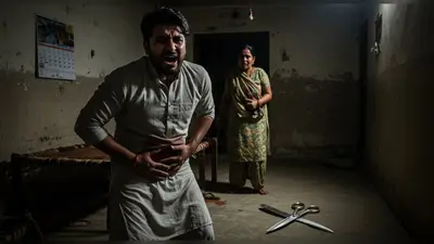 यूपी में हैरतअंगेज़ घटना: पति के घर देर से आने पर पत्नी ने घोंपी कैंची, हालत गंभीर