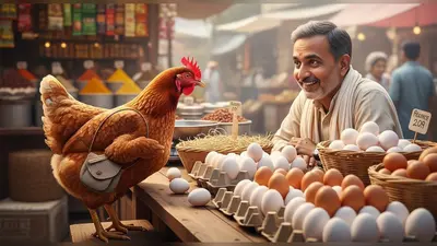 बाजार में अंडा खरीदने निकली मुर्गी, दुकानदार का सवाल सुनकर हंसी नहीं रुकेगी!