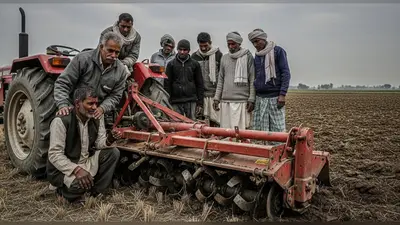 कानपुर देहात: खेत में जुताई के दौरान रोटावेटर में फंसने से किसान की दर्दनाक मौत