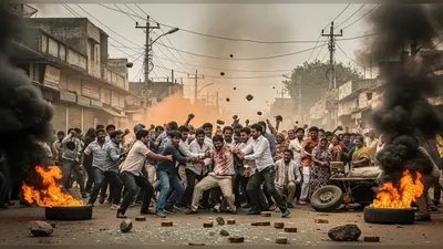 यूपी में पशु तस्करों का आतंक: युवक की हत्या के बाद भड़का जनसैलाब, आगजनी और पथराव से तनाव, एक तस्कर को भीड़ ने बेरहमी से पीटा