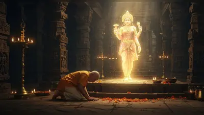 वायरल वीडियो: मंदिर में माथा टेकते ही शख्स को मिले देवी के साक्षात दर्शन, लोग हुए हैरान!
