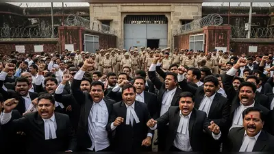 यूपी जेल में बंदी की पीटकर हत्या से हड़कंप: वकीलों का जोरदार प्रदर्शन, जेलर निलंबित, होगी बड़ी कार्रवाई