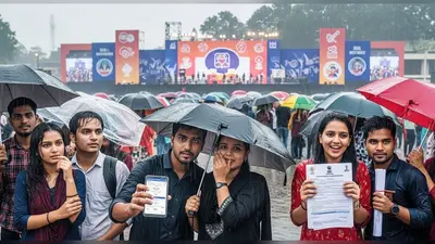 लखनऊ कौशल महोत्सव: मूसलाधार बारिश से नियुक्ति पत्र वितरण रुका, पर आठ हजार से अधिक युवाओं को मिला रोजगार