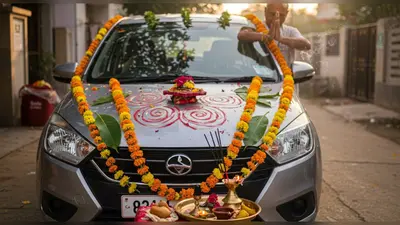 विश्वकर्मा पूजा पर वायरल हुई कार मालिक की फरियाद: ‘माइलेज ज्यादा दीहा, मोबिल कम खईहा प्रभु!’