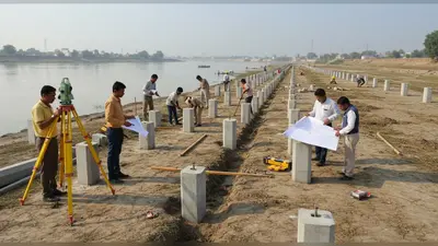 यमुना का डूब क्षेत्र तय: यूपी में 5,134 मीटर में लगेंगे 2,567 पिलर, अभियंताओं की निगरानी में होगा काम