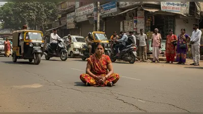 ग्राहक महिला ने दुकानदार से विवाद के बाद सड़क पर दिया धरना, वजह जानकर रह जाएंगे हैरान!