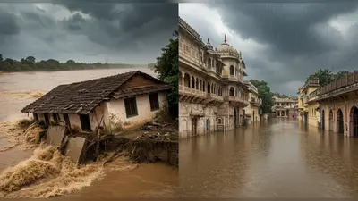 यूपी के लखीमपुर में नदी में समाया घर, राजस्थान के चित्तौड़गढ़ में लौटते मानसून से रिकॉर्ड बारिश: प्रकृति का दोहरा प्रहार