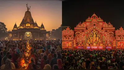 शारदीय नवरात्र का भव्य शुभारंभ: नैना देवी मंदिर में भोर से उमड़े भक्त, कोलकाता के पंडालों में बांग्ला भाषा की अद्भुत झांकी