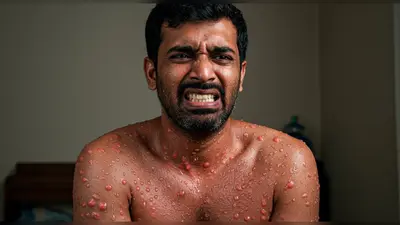 कीड़े के काटने से हुआ ऐसा हाल: शख्स को पानी से होने लगी एलर्जी, शरीर पर पड़े भयानक लाल चकत्ते!