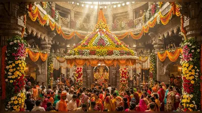 नवरात्र में फूलों की सुगंध से महका वैष्णो देवी धाम, देसी-विदेशी पुष्पों से सजा दरबार, उमड़ी भक्तों की भीड़