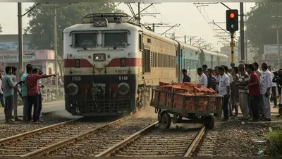बरेली में टला बड़ा रेल हादसा: रेलवे क्रॉसिंग पर फंसी ईंटों से भरी ट्रॉली, लोको पायलट की सूझबूझ से बची सैकड़ों जान