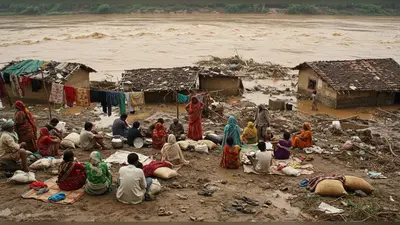 शारदा का रौद्र रूप: ग्रंट 12 में 123 घर बहे, बेघर हुए ग्रामीण सड़कों पर, मदद न मिलने से आक्रोश