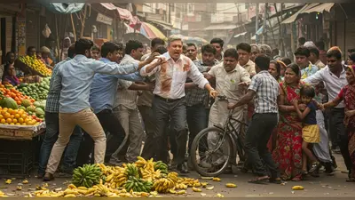 चंदौली में केले के दाम पर हिंसक विवाद: वकील और परिवार को पीटा, 25 फल विक्रेताओं पर FIR