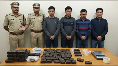 बरेली में अंतरराष्ट्रीय चरस गिरोह का भंडाफोड़: तीन नेपाली सहित चार गिरफ्तार