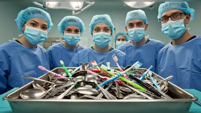 हापुड़ में पेट से निकले 28 चम्मच, 19 टूथब्रश और 2 पेन: डॉक्टरों की आंखें फटी रह गईं!
