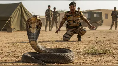आर्मी कैंप में जहरीले कोबरा का आतंक: अति-आत्मविश्वास ने कैसे एक जवान को मुश्किल में डाला और मचा हंगामा