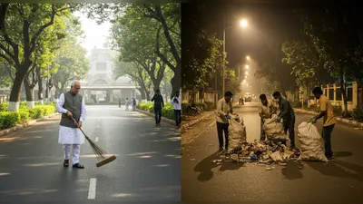 चंडीगढ़ स्वच्छता अभियान विवादों में: केंद्रीय मंत्री की सुबह की सफाई, रात में कूड़े का फैलाव – वीडियो ने खोली पोल