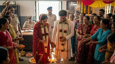 फतेहपुर: पुलिस चौकी में प्रेमी जोड़े ने लिए सात फेरे, तीन साल के प्यार को मिली मंजिल, लोगों ने बरसाया आशीर्वाद