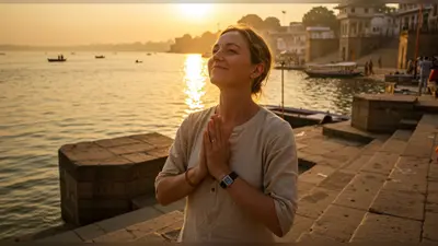 गंगा किनारे विदेशी महिला ने लगाए ‘जय श्री राम’ के नारे, वीडियो हुआ वायरल