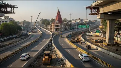 लखनऊ का ग्रीन कॉरिडोर अटका, स्मृति वाटिका चौराहे पर मंदिर बना मुश्किल