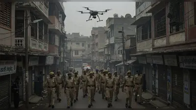 बरेली में बवाल के बाद सख्त चौकसी: संवेदनशील इलाकों में ड्रोन से निगरानी, अधिकारियों का रूट मार्च, 25 नवंबर तक धारा 163 लागू