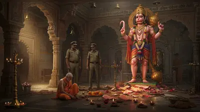 आगरा में हनुमान मंदिर अपवित्र: पुजारी पर जानलेवा हमला, प्रतिमा खंडित, पुलिस ने आरोपी को दबोचा