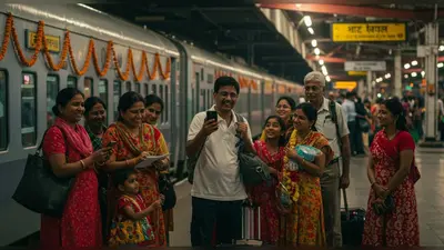 त्योहारी सीजन में यात्रियों को मिली बड़ी राहत: रेलवे ने जारी की 10 ट्रेनों में खाली बर्थों की सूची