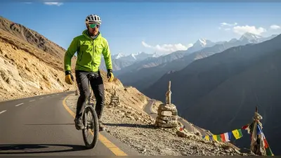 एक पहिए पर 400 किलोमीटर का सफर: मनाली से लेह तक की अनोखी चुनौती, क्यों हो रही वायरल?