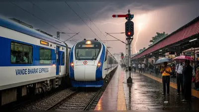 हाथरस जंक्शन पर थमी वंदे भारत: बारिश और बिजली से सिग्नल ठप, यात्रियों को हुई परेशानी