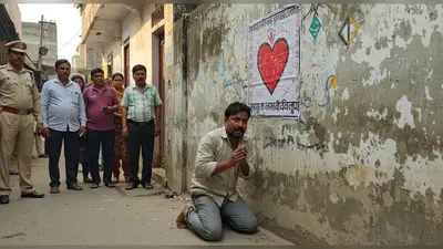 मुरादाबाद: पड़ोसी को फंसाने के लिए लगाया ‘आई लव मोहम्मद’ का पोस्टर, पकड़ा गया तो गिड़गिड़ाने लगा बदमाश