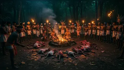 बस्तर दशहरे में 12 बकरों की बलि: काले जादू की अनोखी रस्म ने मचाई सनसनी
