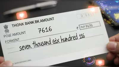 स्कूल प्रिंसिपल ने चेक पर 7616 रुपये की ऐसी अंग्रेजी स्पेलिंग लिखी, कि चेक बना सोशल मीडिया पर चर्चा का विषय!