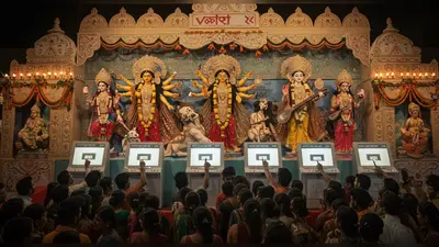 सीतामढ़ी में EVM पंडाल: देवी-देवता बने उम्मीदवार, जनता कर रही “वोटिंग”!