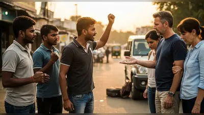 टूरिस्ट की मदद के बदले मिला चिल्लर, लोकल लड़कों का गुस्सा फूटा, वीडियो वायरल!