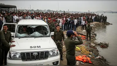 आगरा हादसा: नदी में दूसरे दिन भी सात लोग लापता; गुस्साई भीड़ ने SDM की गाड़ी तोड़ी, सेना ने संभाला मोर्चा
