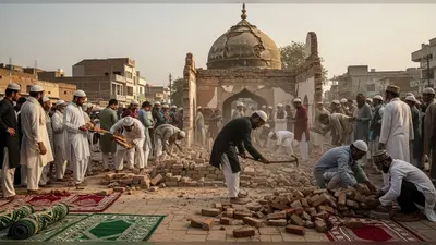 संभल: सरकारी जमीन पर बनी मस्जिद में आखिरी नमाज के बाद लोगों ने खुद किया विध्वंस