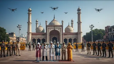 बरेली में तनाव के बीच शांतिपूर्वक नमाज, शहर ड्रोन की निगरानी में; चप्पे-चप्पे पर फोर्स तैनात