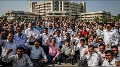 यूपी: ‘सहारा शहर’ में कर्मचारियों का फूटा गुस्सा, वेतन और पीएफ न मिलने पर दिया धरना