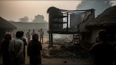 यूपी का खौफनाक कांड: छह लाशें, एक गांव और ढेरों सवाल! टांड पर जिंदा जले दंपती-बेटियां, पुलिस खुलासे में फेल