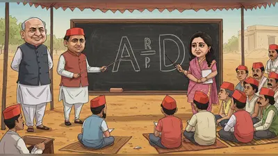 राजभर का सपा पर तंज: बोले- ‘पीडीए पाठशाला’ में ‘ए’ से अखिलेश, ‘डी’ से डिंपल!