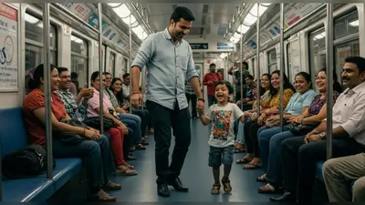 वायरल वीडियो: मेट्रो में भोजपुरी गाने पर पिता-पुत्र का ज़बरदस्त डांस, लोगों ने रोकी हंसी!