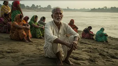 उटंगन नदी हादसा: बेटे की तलाश में बूढ़े पिता की सूनी आँखें, बेसुध परिजनों का इंतजार