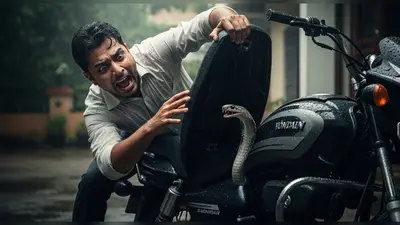 बारिश में खड़ी बाइक में छिपी थी मौत, स्टार्ट करते ही चीख पड़ा शख्स!