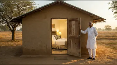 छोटी सी झोपड़ी को बनाया शानदार 5-स्टार कमरा, शख्स की देसी तरकीब ने उड़ाए सबके होश!