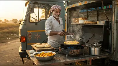 वाह उस्ताद! चलते ट्रक को बनाया चलती-फिरती रसोई, गरमा-गरम आलू पराठे का वीडियो वायरल