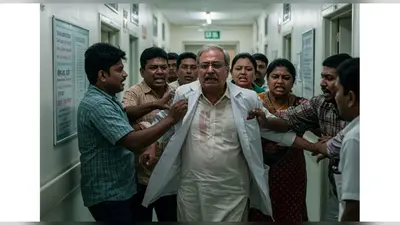 अलीगढ़ मेडिकल कॉलेज में तीमारदारों का हंगामा: प्रोफेसर को पीटा, एक छात्र निलंबित, तीन पर मुकदमा दर्ज