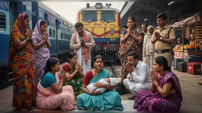 ट्रेन रोकी, स्टेशन पर गूंजी किलकारी: महोबा में प्रसूता ने दिया बच्चे को जन्म